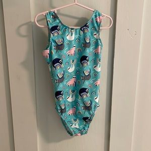 Destira child size M (6-8) sloth leotard